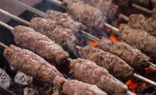 كفتة مشوية على الفحم