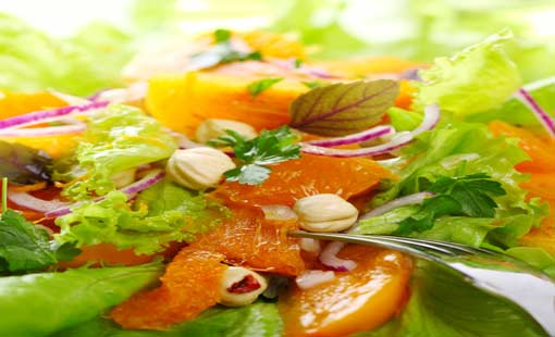 سلطة الأفوكادو، البرتقال واللوز