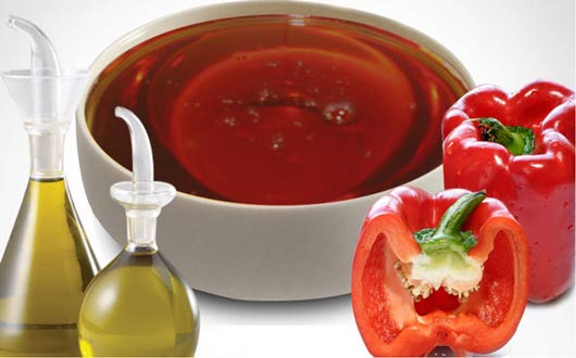 صلصة الخل والفليفلة الحمراء