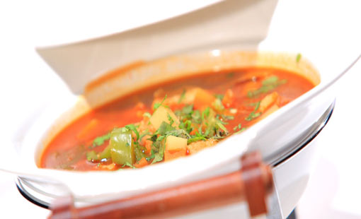 شوربة السمك مع البرتقال