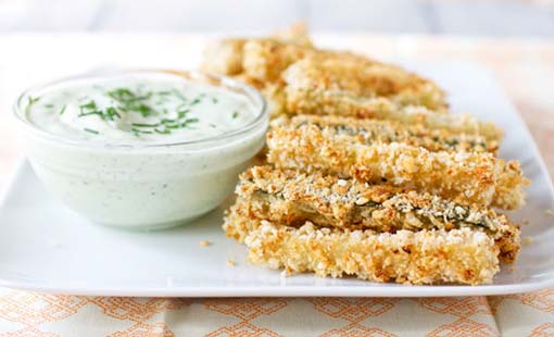 أصابع الكوسا المقرمشة