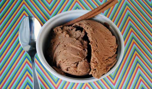 أصابع الشوكولاتة والآيس كريم