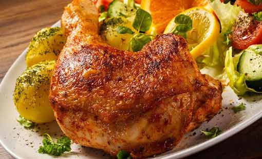 دجاج مشوي بالفرن