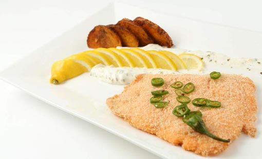 «سمك السكالوب» مع صلصة الأفوكادو