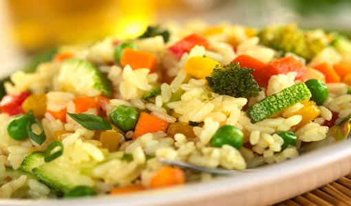 أرز بالدجاج والخضروات