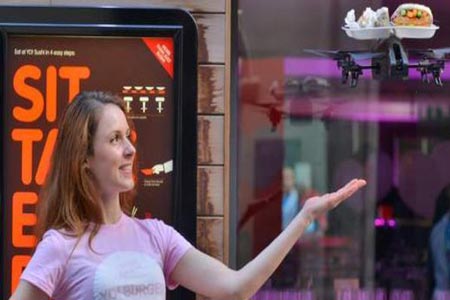 «صينية طائرة» لتناول وجبات سريعة