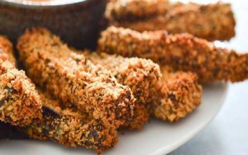 أصابع الباذنجان المقرمشة