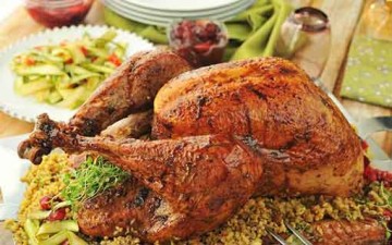 ديك رومي تندوري بحشو الأرز