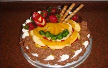 أسهل طرق صناعة التورتة بالفواكة