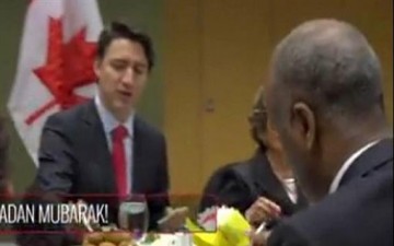 رئيس وزراء كندا على مائدة إفطار رمضانية
